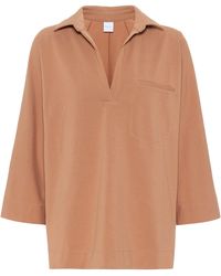 Max Mara Leisure Paggi Stretch-cotton Top - Natural