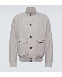 Brioni - Performa Silk Blouson Jacket - Lyst