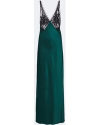 The Sei - Sequined Lace-Trimmed Silk Satin Gown - Lyst