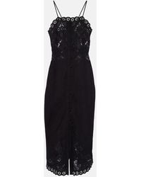 Isabel Marant - Nelsane Cotton And Linen Midi Dress - Lyst