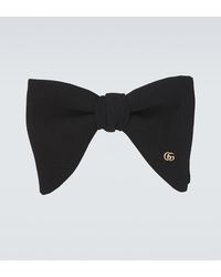 Gucci - Silk Gg Logo Bow Tie - Lyst