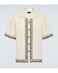Alanui - Akasha Embroidered Cotton-blend Shirt - Lyst