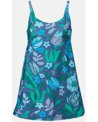 Chloé - Floral Cotton Jersey Minidress - Lyst