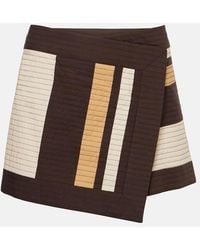 SIR. - Jupe Portefeuille Savanna En Coton Raye - Lyst