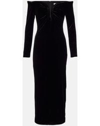 Roland Mouret - Off-Shoulder Midi Dress - Lyst