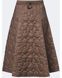 Brunello Cucinelli - Padded Quilted Midi Skirt - Lyst