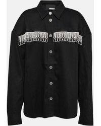 ROTATE BIRGER CHRISTENSEN - Embellished Oversized Denim Jacket - Lyst
