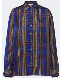 Asceno - Maya Checked Silk Shirt - Lyst