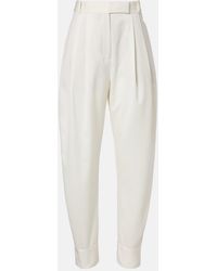 Rohe - Wool-Blend Barrel-Leg Pants - Lyst