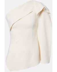 FFORME - Lavinia Draped One-Shoulder Top - Lyst