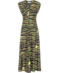 Marine Serre - Zebra-print Jersey Maxi Dress - Lyst