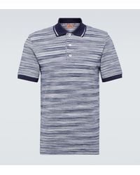 Missoni - Striped Cotton Polo Shirt - Lyst