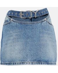 Y. Project - Cut-out Denim Miniskirt - Lyst