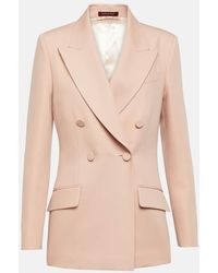 Gucci - Double-breasted Wool And Mohair Blazer - Lyst
