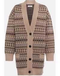 Isabel Marant - Lerry Fair Isle Wool Cardigan - Lyst