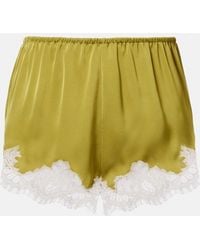 Faithfull the Brand - Norden Lace-Trimmed Satin Shorts - Lyst