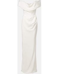 Vivienne Westwood - Bridal Nova Cocotte Off-Shoulder Silk Cady Gown - Lyst