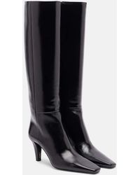 Saint Laurent - Stiefel Jill 75 Aus Leder - Lyst