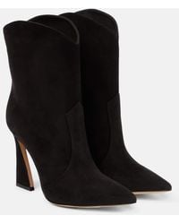 Gianvito Rossi - Bottines Vegas En Daim - Lyst