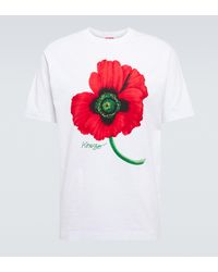 KENZO Camiseta estampada de algodon - Blanco