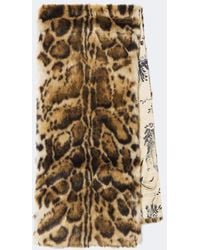 Etro - Sciarpa Con Stampa Leopardata - Lyst