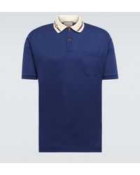 Gucci Cotton Polo Shirt - Blue