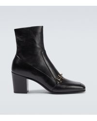Hombre Zapatos de Botas de Botas informales ahorra un 17 % Botines Chelsea Wyatt de ante Saint Laurent de Cuero de color Negro para hombre 