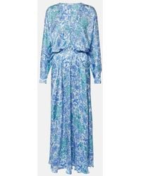 Poupette - Printed Midi Dress - Lyst