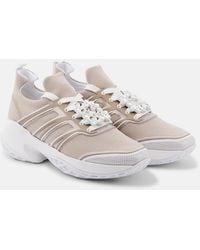 Roger Vivier - Viv' Run Embellished Platform Sneakers - Lyst