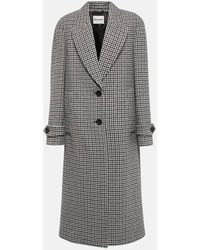 Miu Miu - Single-Breasted Virgin Wool Coat - Lyst