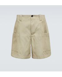 Bottega Veneta - Cotton Twill Cargo Shorts - Lyst