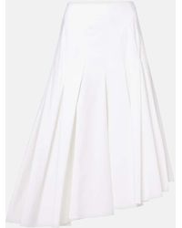 FFORME - Rio Asymmetric Cotton Midi Skirt - Lyst