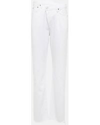 Agolde - Criss Cross High-rise Straight Jeans - Lyst