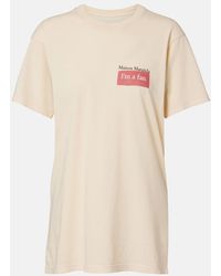 Maison Margiela - Printed Cotton Jersey T-Shirt - Lyst