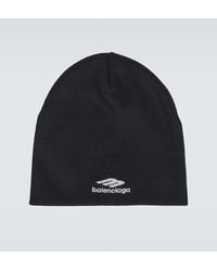 Balenciaga - 3B Sports Icon Ribbed-Knit Beanie - Lyst