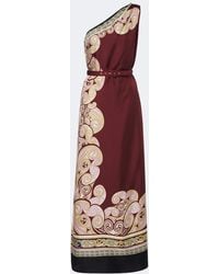 La DoubleJ - Robe Longue Kells En Soie A Imprimes - Lyst
