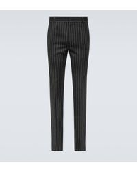 Alexander McQueen - Pinstripe Wool Suit Pants - Lyst