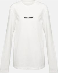 Jil Sander - Logo Cotton Sweatshirt - Lyst