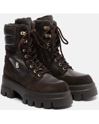 Bogner - Sapporo Shearling-Lined Leather Lace-Up Boots - Lyst