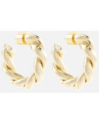 Jennifer Fisher - Double Twisted 10kt Gold Hoop Earrings - Lyst