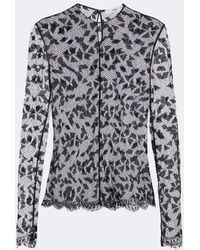Fendi - Sheer Lace Top - Lyst
