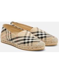 Burberry - Check Espadrilles - Lyst