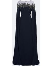 Carolina Herrera - Embellished Crepe Gown - Lyst