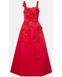 LEO LIN - Rianne Floral-Applique Maxi Dress - Lyst