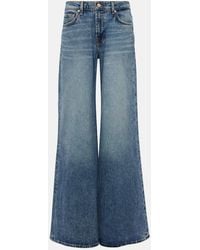 7 For All Mankind - Willow Mid-rise Wide-leg Jeans - Lyst