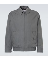 Lardini - Cotton And Silk Blouson Jacket - Lyst