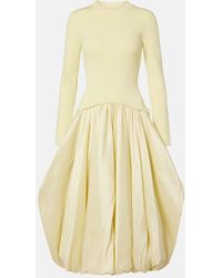 Jonathan Simkhai - Izzy Taffeta Midi Dress - Lyst
