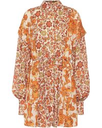 Dodo Bar Or Robe imprimée en crêpe - Orange