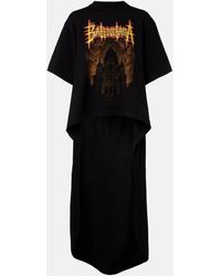 Balenciaga - Sacré Caur T-Shirt Mit Schleppe - Lyst