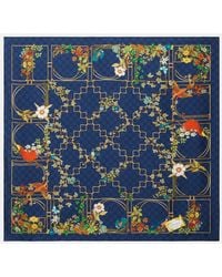 Gucci - Tuch Gg Aus Seiden-Twill - Lyst